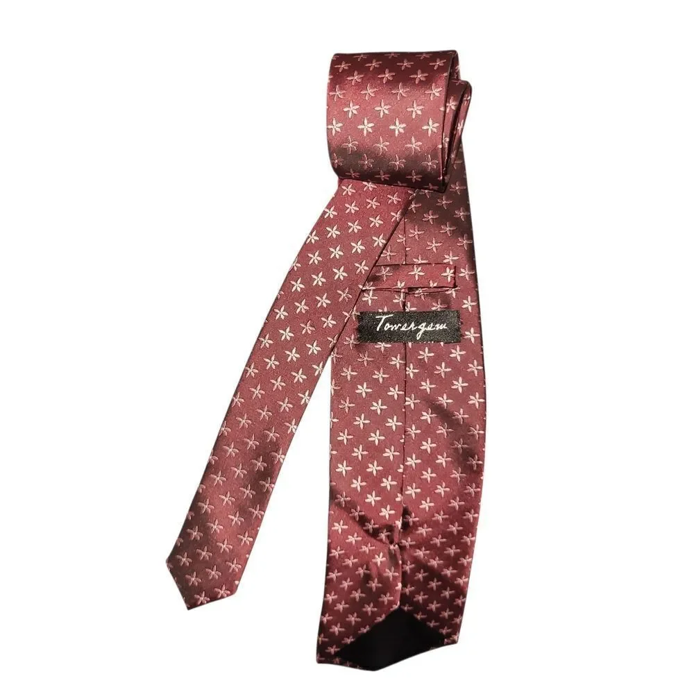 Burgundy And Pink Tie